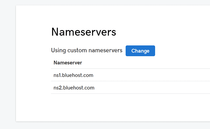 nameservers