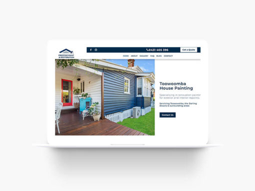 Prestige Paint & Restoration – House Painter Web Design