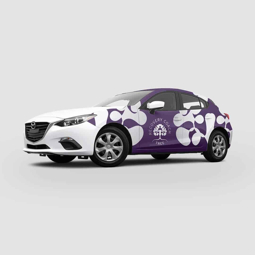 NDIS branding car wrap mock up