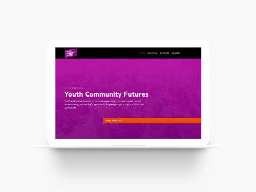 Youth Community Futures – Branding & Web Design for a  University Program